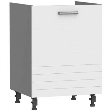 Biała szafka kuchenna pod zlewozmywak - Sergio 11X 60 cm
