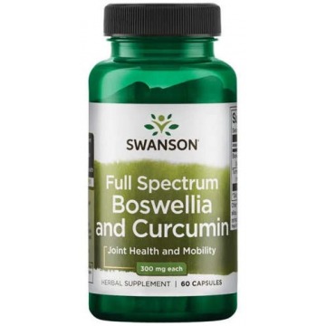 Swanson boswellia & curcumin x 60 kapsułek