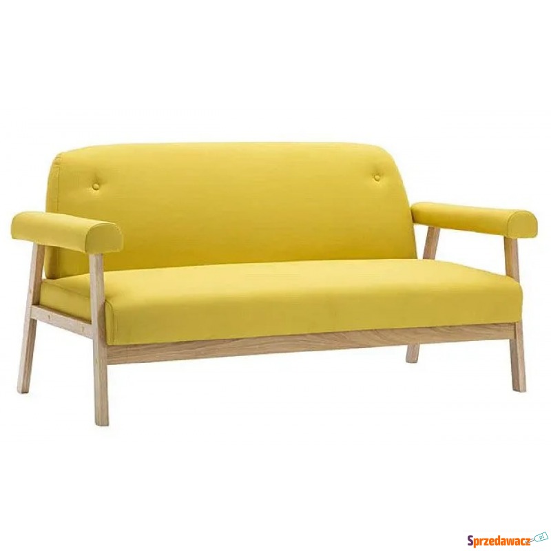 Tapicerowana sofa 3-osobowa Eureka 3Y - żółta - Fotele, sofy ogrodowe - Kalisz
