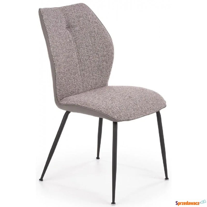 Nowoczesne krzesło tapicerowane Perry - popielate - Krzesła do salonu i jadalni - Płock