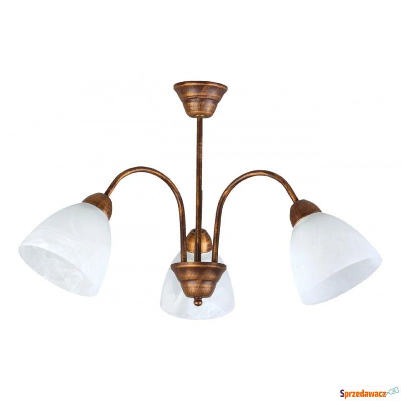 Żyrandol do salonu E249-Wezuwix - brązowy - Lampy wiszące, żyrandole - Włocławek