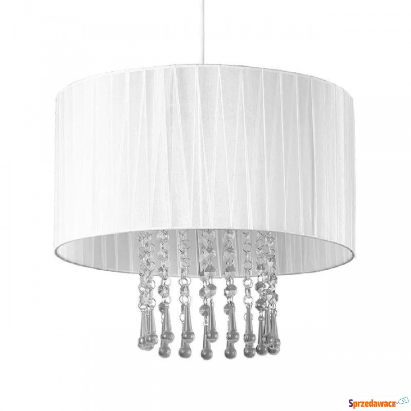 Lampa wisząca w stylu glamour E419-Wenez - biały - Lampy wiszące, żyrandole - Bydgoszcz