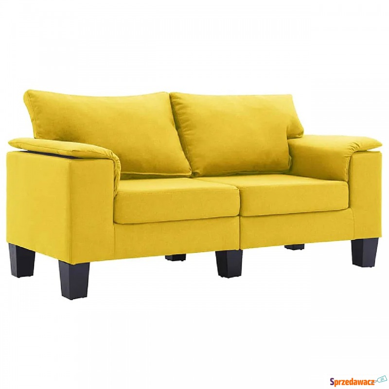 2-osobowa żółta sofa z podłokietnikami - Ekil... - Fotele, sofy ogrodowe - Legionowo