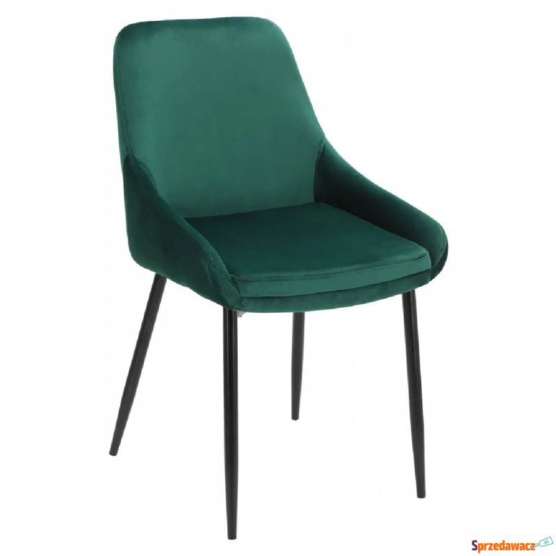 Zielone krzesło welurowe - Anaki - Krzesła do salonu i jadalni - Bielsk Podlaski