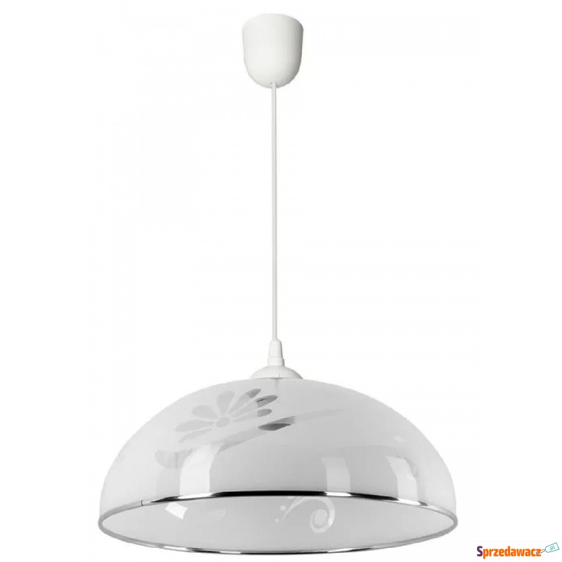 Biała kuchenna lampa wisząca z wzorem - EX783-Simes - Pozostałe oświetlenie - Bielsko-Biała