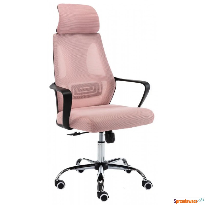 Różowy ergonomiczny fotel biurowy - Fisan - Krzesła biurowe - Zamość
