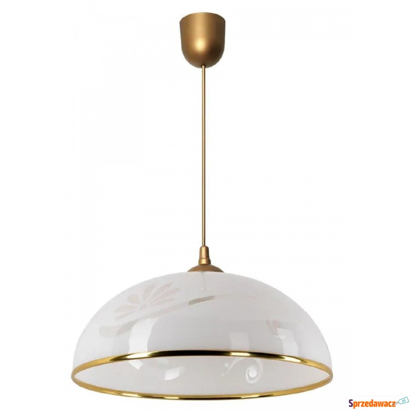 Biało-złota kuchenna lampa wisząca - EXX90-Insa - Pozostałe oświetlenie - Będzin
