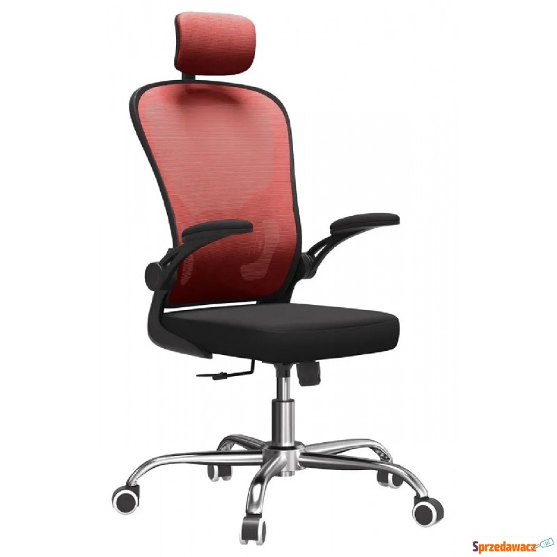 Czerwony fotel obrotowy do biurka - Sefilo - Krzesła biurowe - Świecie