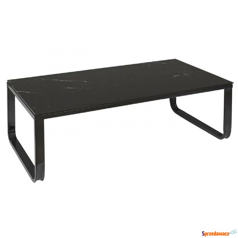 Czarny stolik marmurkowy - Vantu - Stoły, stoliki, ławy - Kalisz