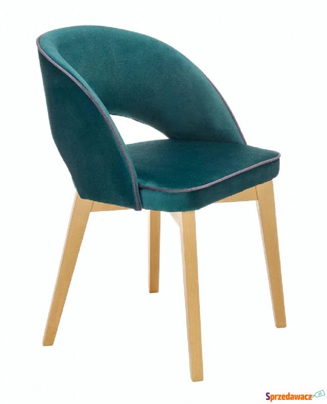 Zielone tapicerowane krzesło - Sidal - Krzesła do salonu i jadalni - Głogów