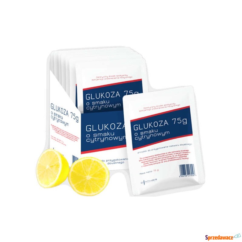 Glukoza o smaku cytrynowym 75g - Witaminy i suplementy - Chojnice