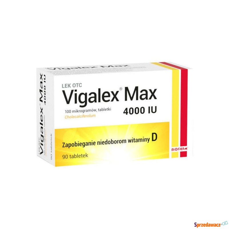 Vigalex max 4000 x 90 tabletek - Witaminy i suplementy - Grabówka