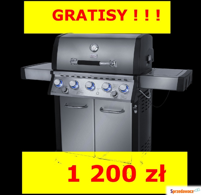 Grill gazowy Garmaz Premium Line MOC 24kW 5+1... - Grille - Grabówka