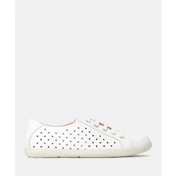 KAZAR - Sneakersy damskie w kolorze złamanej bieli