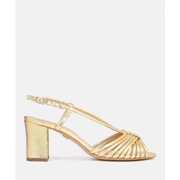 KAZAR - Złote sandały damskie