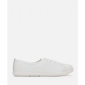 KAZAR - Białe tekstylne sneakersy damskie