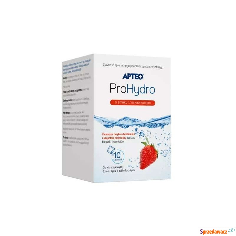 Apteo prohydro o smaku truskawkowym x 10 saszetek - Witaminy i suplementy - Ustka