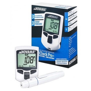 Novama multicheck pro+ urządzenie 3w1 do pomiaru glukozy, cholesterolu i kwasu moczowego x 1 sztuka