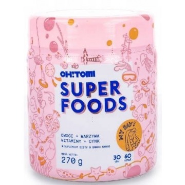 Oh!tomi super foods żelki x 60 sztuk - data ważności 08-08-2022