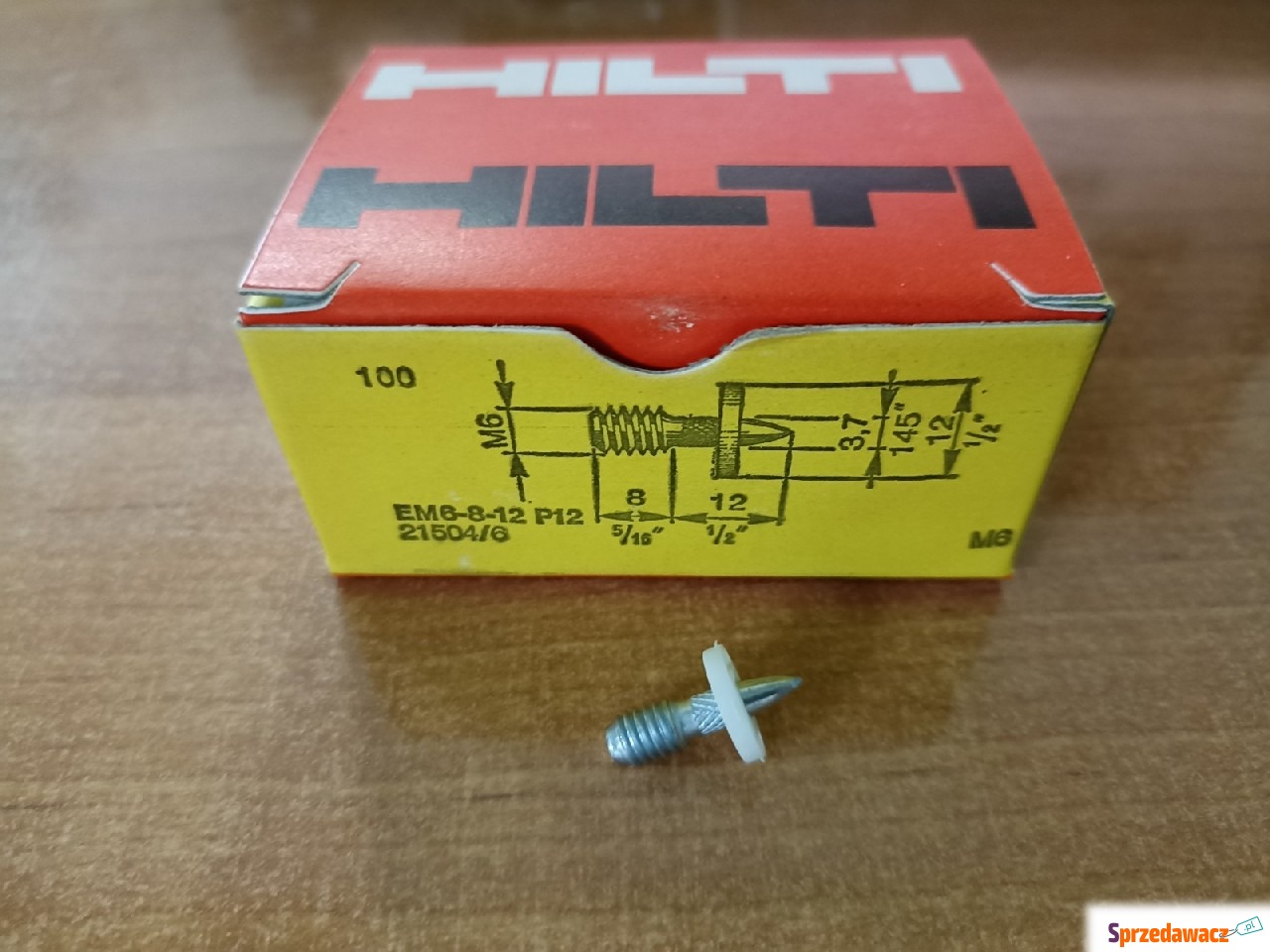 Kołek gwóźdź gwintowany HILTI...