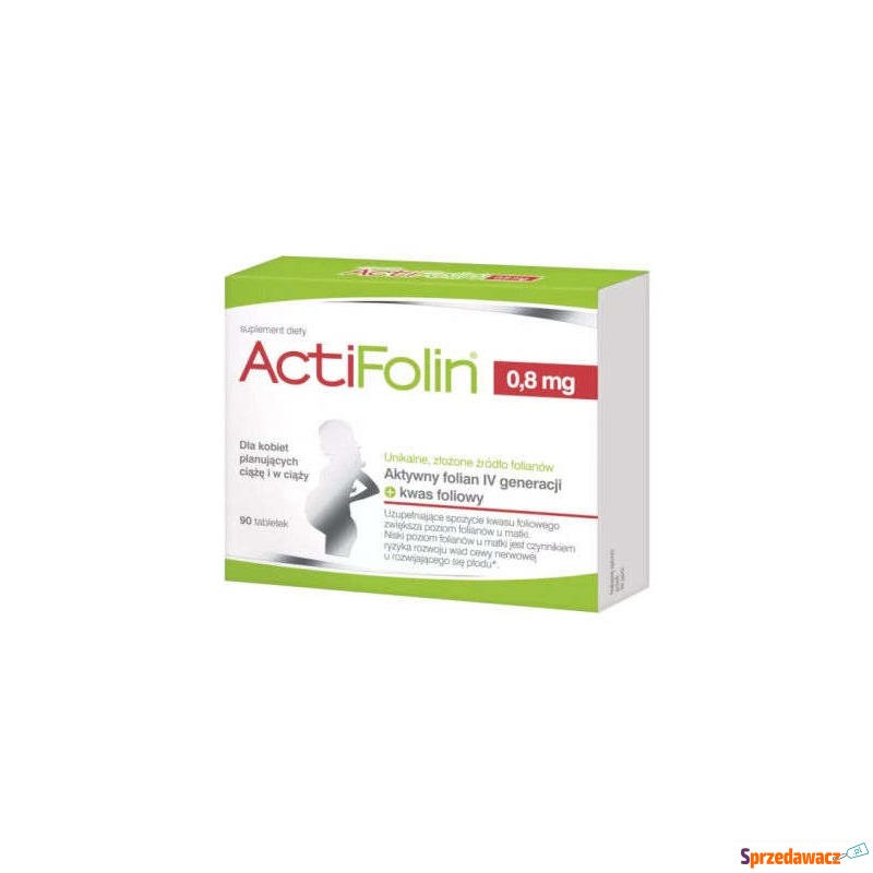 Actifolin 0,8mg x 90 tabletek - Witaminy i suplementy - Nowy Targ