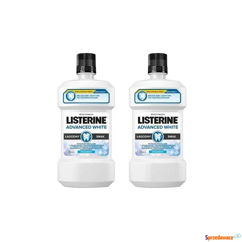 Listerine advanced white łagodny smak 500ml x... - Higiena jamy ustnej - Swarzędz