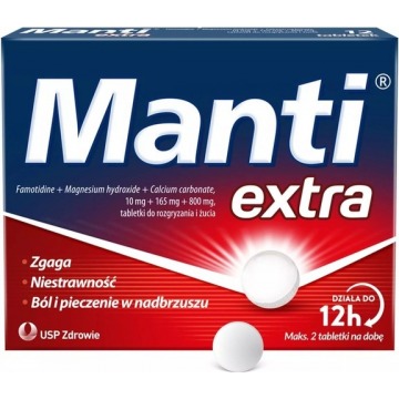 Manti extra x 12 tabletek do rozgryzania i żucia