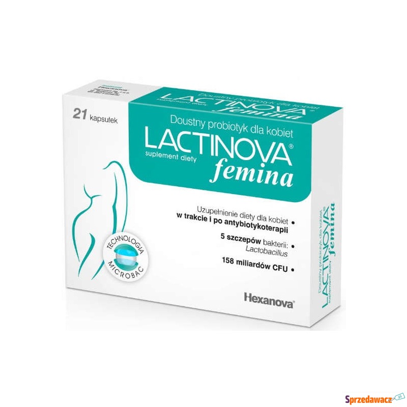 Lactinova femina x 21 kapsułek - Witaminy i suplementy - Pabianice