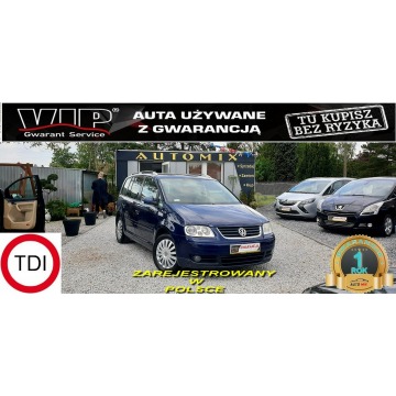Volkswagen Touran - 2,0 TDI 136 KM, Nawigacja,DVD ,Alu, Zamiana Zarejestrowany