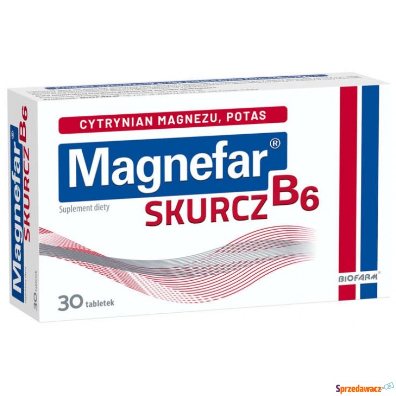 Magnefar b6 skurcz x 30 tabletek - Witaminy i suplementy - Skarżysko-Kamienna