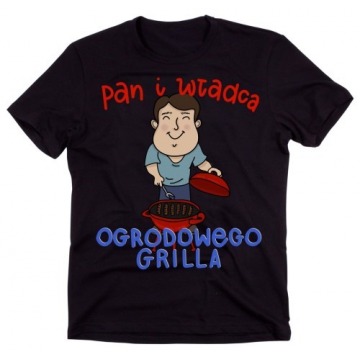koszulka dla szwagra na prezent, prezent dla taty, prezent dla brata - pan i władca ogrodowego grill