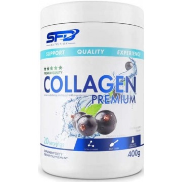 Collagen premium smak czarna porzeczka 400g