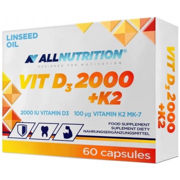 Allnutrition vit d3 2000+k2 x 60 kapsułek
