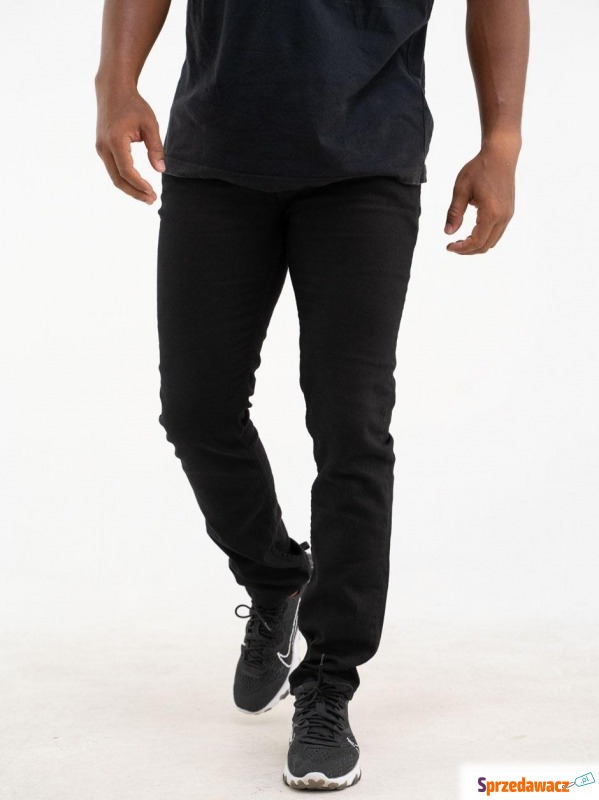 Spodnie jeansowe croll classic slim 6525-r2 czarne - Spodnie - Włocławek