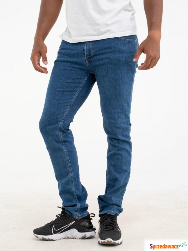Spodnie jeansowe croll classic slim dp-01 niebieskie - Spodnie - Wodzisław Śląski
