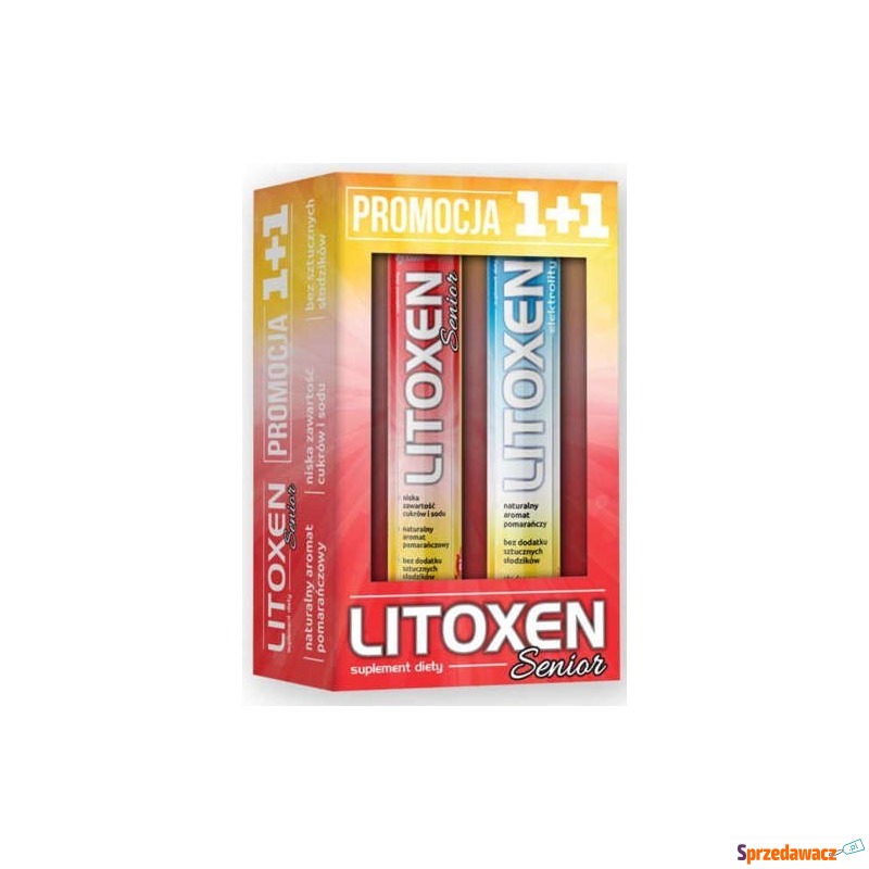 Litoxen senior x 20 tabletek musujących + litoxen... - Witaminy i suplementy - Malbork