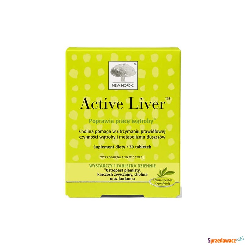 Active liver x 30 tabletek - Witaminy i suplementy - Korytowo