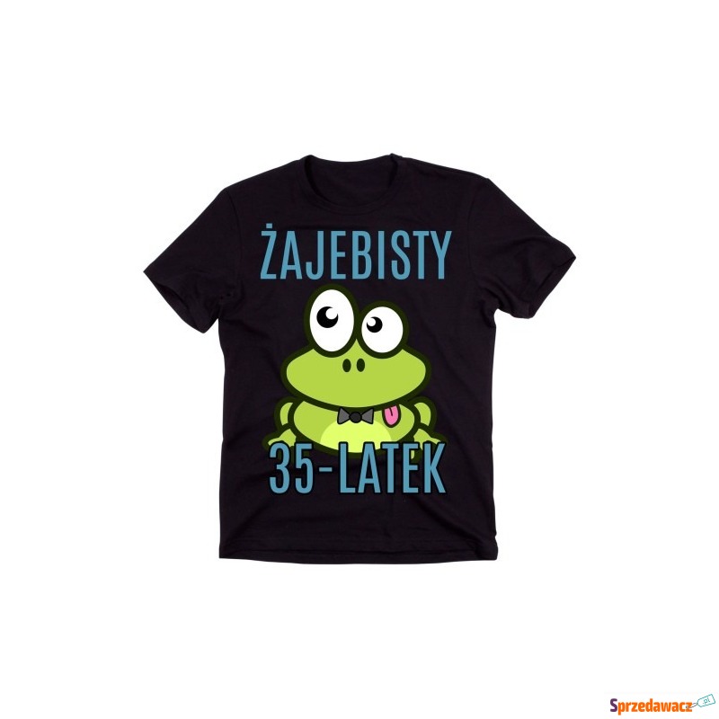 męska koszulka na 35 urodziny żajebisty 35-latek - Bluzki, koszulki - Płock