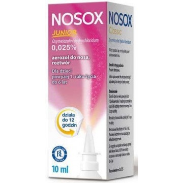 Nosox junior aerozol do nosa 0,025% 10ml