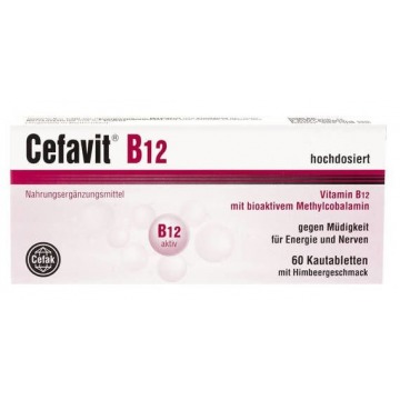 Cefavit b12 x 60 tabletek do żucia - data ważności 31-10-2022r.