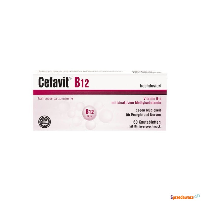 Cefavit b12 x 60 tabletek do żucia - data waż... - Witaminy i suplementy - Toruń