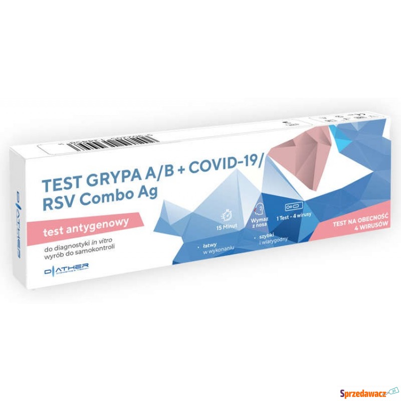 Test antygenowy grypa a/b + covid-19/rsv x 1 sztuka - Testy, wskaźniki, mierniki - Grójec