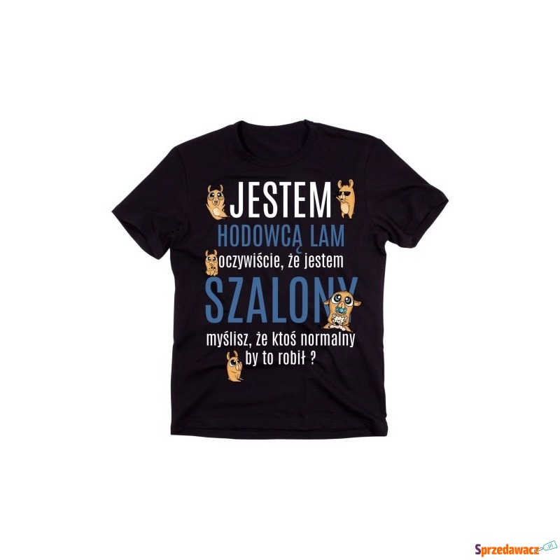 koszulka dla hodowcy lam, koszulka z lamami - Bluzki, koszulki - Gorzów Wielkopolski