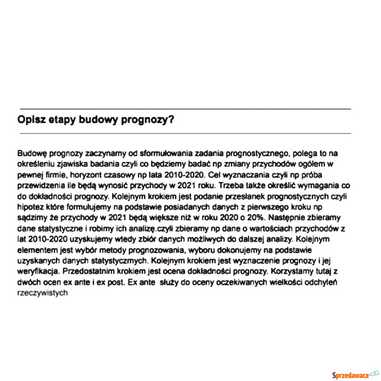 "Opis budowy modelu, model...