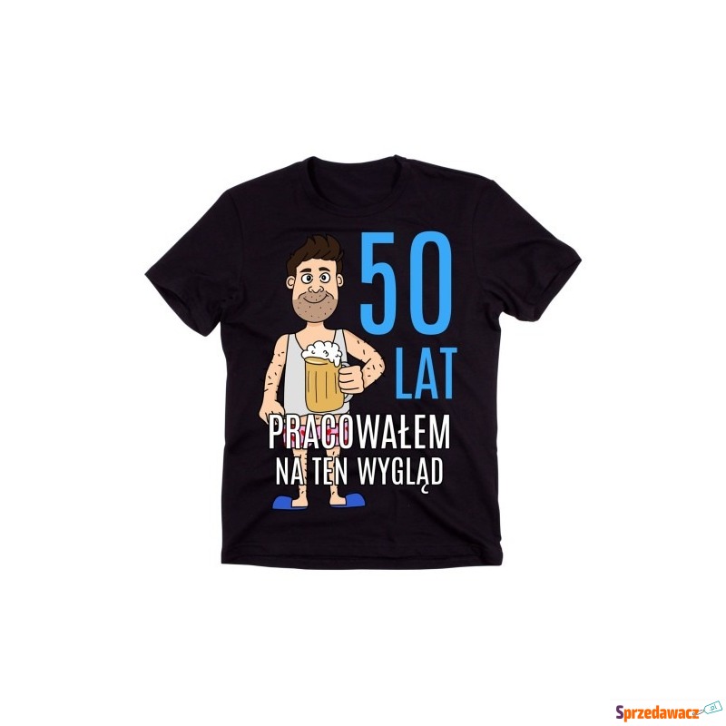 męska koszulka na 50 prezent na 50 dla faceta - Bluzki, koszulki - Warszawa