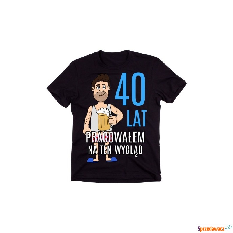 męska koszulka na 40 prezent na 40 dla faceta - Bluzki, koszulki - Bytom