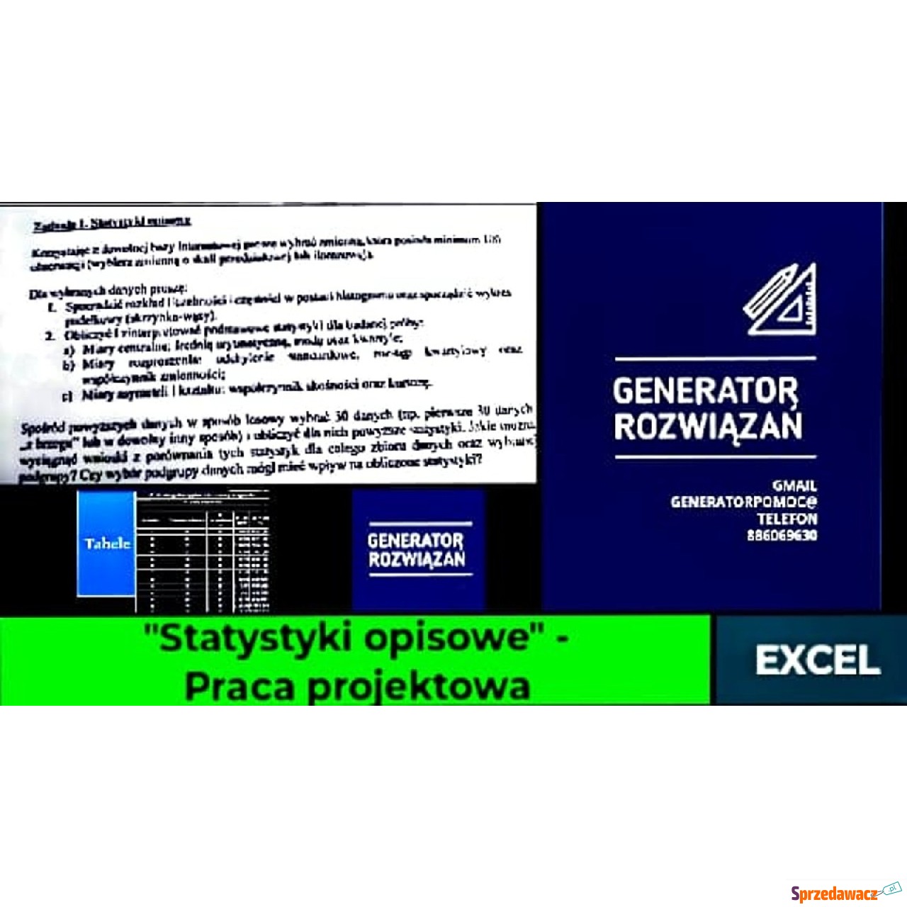 Statystyki opisowe" - Praca...