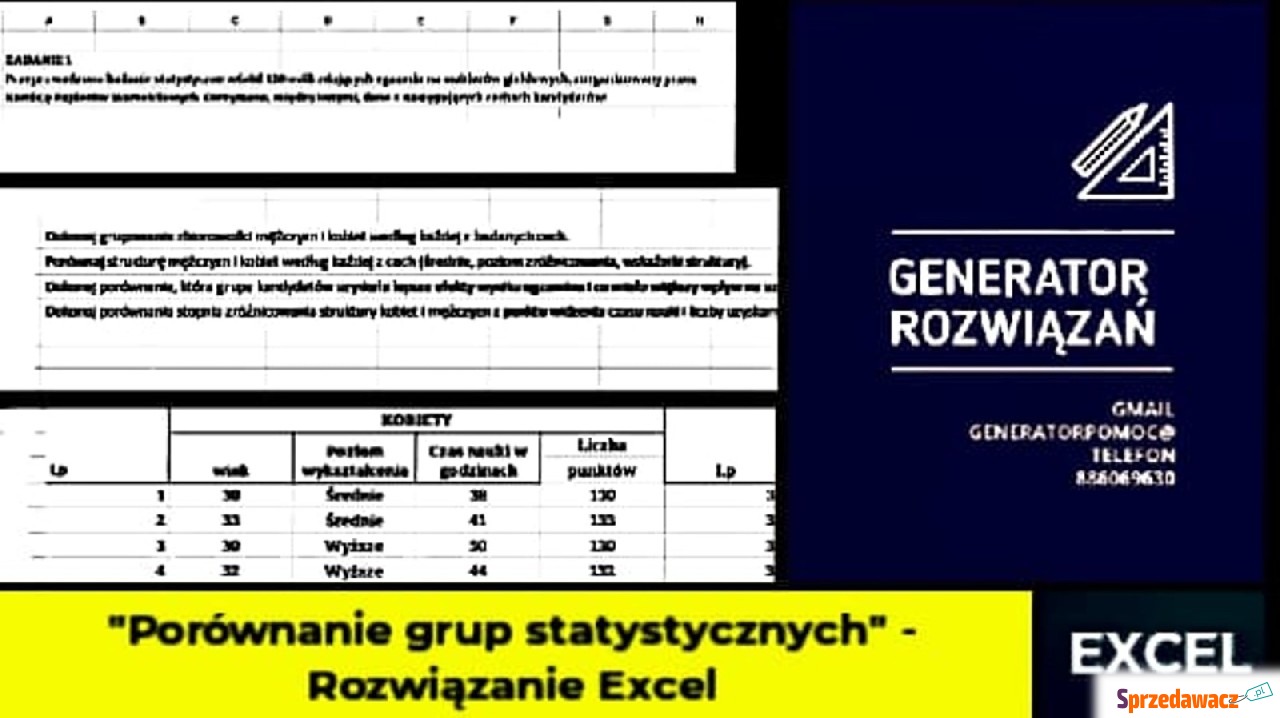 "Porównanie grup statysty...
