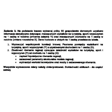"Zadanie kontrolne ze Statystyki - rok 2... - Pozostałe materiały edu. - Gdańsk - zdjęcie 5