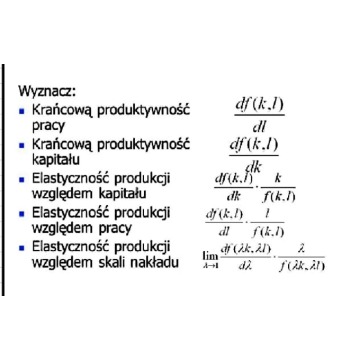 "Funkcja Cobba-Douglasa" - Rozwiązanie... - Pozostałe materiały edu. - Warszawa - zdjęcie 2
